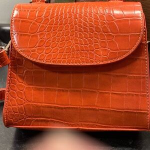 The Drop Diana Top-handle Orange Crossbody bag
